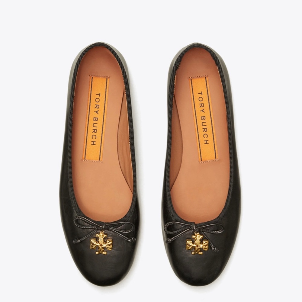 TORY BURCH Black Charm Ballet Flats